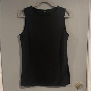 Uniqlo Crepe Jersey Sleeveless T-Shirt Size Small